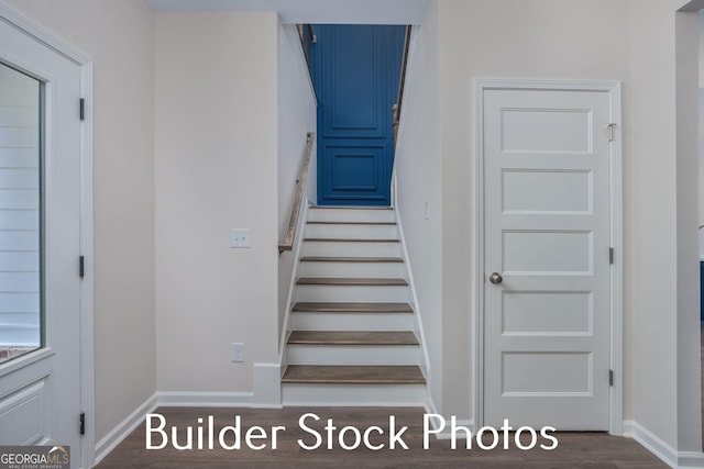 LOT6 The Rock Rd, Thomaston, GA 30286 - stairway with wood finished floors and baseboards