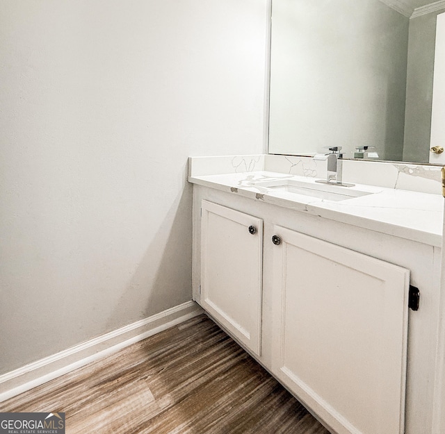 5156 Allison Way, Sugar Hill, GA 30518 - bathroom with vanity and wood finished floors