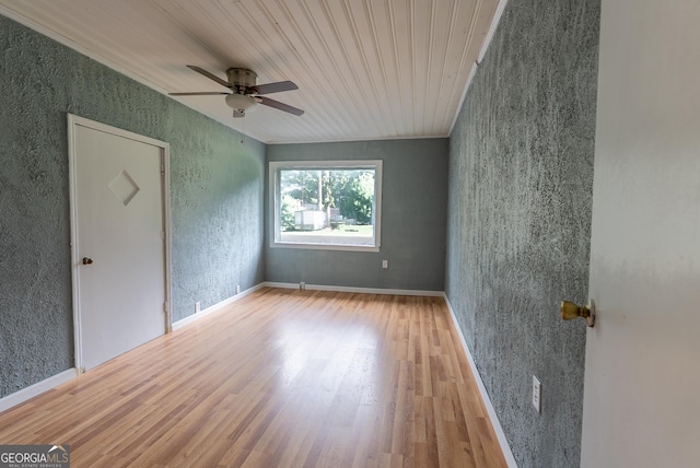 290 Mcree Dr, Camilla, GA 31730 - spare room with wood finished floors and ceiling fan