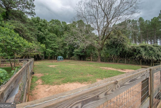 202 E Oak St, Luthersville, GA 30251 - view of yard with a storage shed