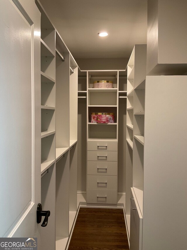 2170 Beecher Cir SW, Atlanta, GA 30311 - walk in closet featuring dark wood-type flooring