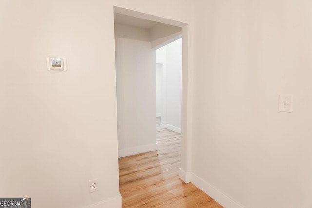 206 2nd St, Gainesville, GA 30504 - corridor with light wood finished floors and baseboards