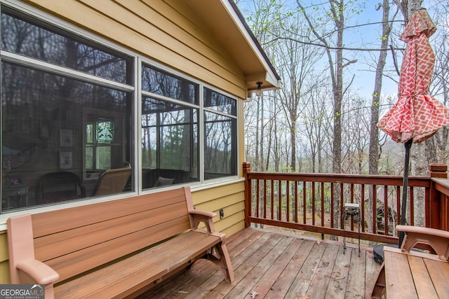 705 Laurel Ridge Dr, Ellijay, GA 30536 - view of wooden deck