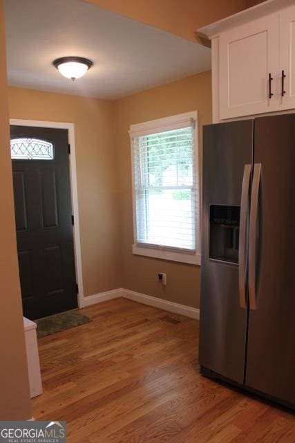 5880 Mulberry St, Austell, GA 30168 - entrance foyer with baseboards and light wood-style flooring