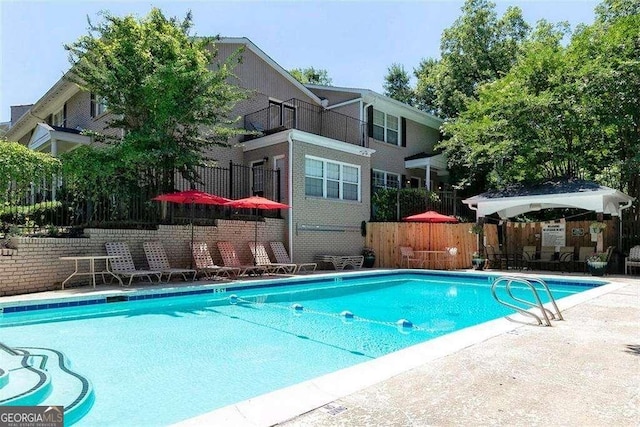 2232 Dunseath Ave NW Unit 309, Atlanta, GA 30318 - community pool with a patio area