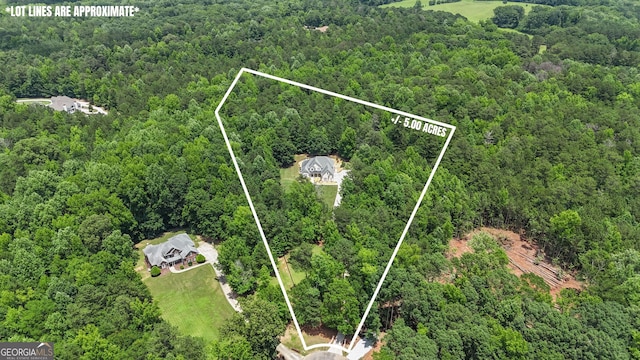 140 Olivia Ct, Fayetteville, GA 30215 - aerial overview of property's location with property parcel outlined