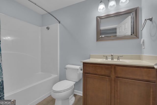 140 Olivia Ct, Fayetteville, GA 30215 - bathroom with vanity and shower / bath combo with shower curtain