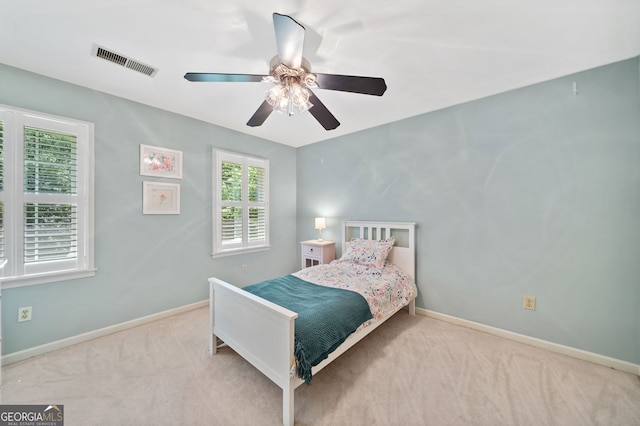 2502 Tritt Springs Trce NE, Marietta, GA 30062 - bedroom featuring carpet floors and ceiling fan