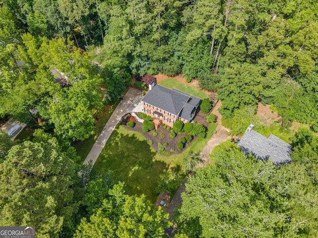 2502 Tritt Springs Trce NE, Marietta, GA 30062 - aerial view of property and surrounding area featuring a forest