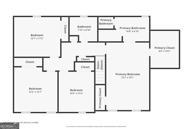2502 Tritt Springs Trce NE, Marietta, GA 30062 - view of floor plan / room layout