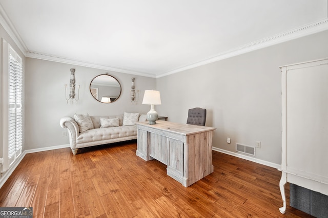 2502 Tritt Springs Trce NE, Marietta, GA 30062 - living room featuring ornamental molding and light wood-style flooring