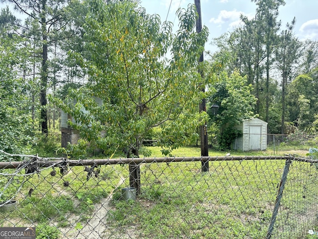 895 Ga Highway 57, Kite, GA 31049 - view of yard with a storage unit