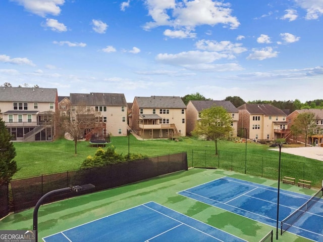 2539 Larson Creek Cv, Duluth, GA 30097 - view of tennis court with a residential view