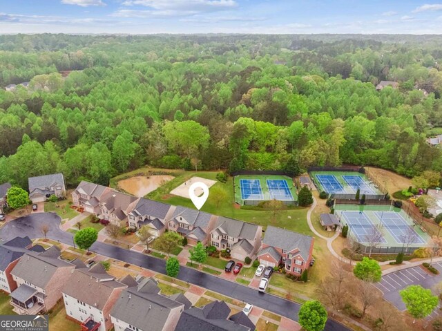 2539 Larson Creek Cv, Duluth, GA 30097 - aerial perspective of suburban area with a forest