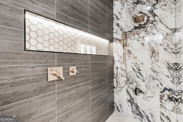 4451 Shellie Ln, Oakwood, GA 30566 - full bathroom with a tile shower