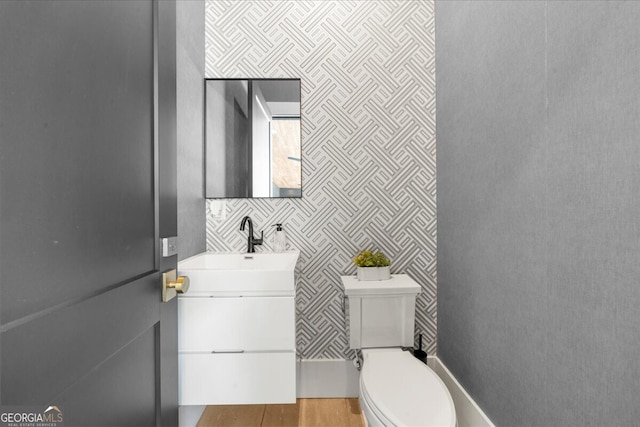 4451 Shellie Ln, Oakwood, GA 30566 - bathroom featuring vanity and wood finished floors