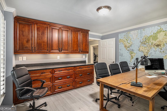 1155 Admiral Xing, Alpharetta, GA 30005 - office space with crown molding and light wood-style floors