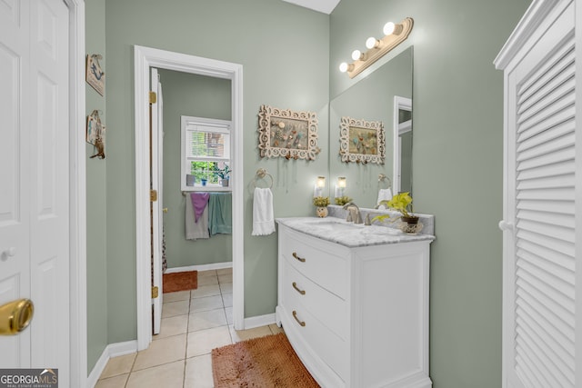 15 Bern Vis, Sautee Nacoochee, GA 30571 - bathroom with a closet, vanity, and tile patterned floors