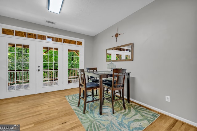 15 Bern Vis, Sautee Nacoochee, GA 30571 - dining room with french doors, wood finished floors, and plenty of natural light