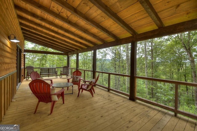 330 Serenity Ridge Ln, Mineral Bluff, GA 30559 - view of sunroom / solarium