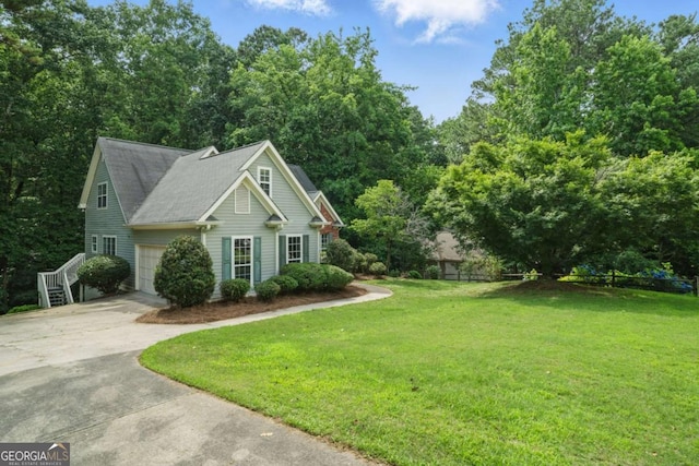 46 Highland Ct, Carrollton, GA 30116 - view of front of house featuring driveway, a front yard, and a garage