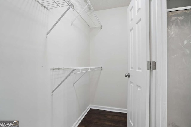 46 Highland Ct, Carrollton, GA 30116 - spacious closet with dark wood-style floors