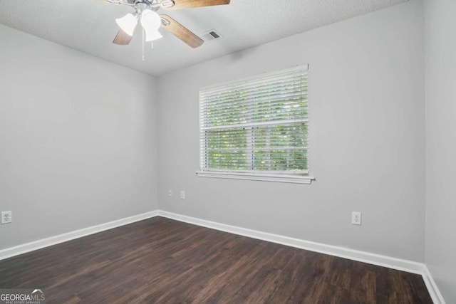 46 Highland Ct, Carrollton, GA 30116 - unfurnished room featuring dark wood finished floors and ceiling fan