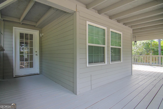 711 Main St, Byron, GA 31008 - view of wooden terrace