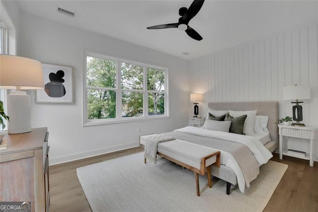 830 Gaston St SW, Atlanta, GA 30310 - bedroom with multiple windows, wood finished floors, and a ceiling fan