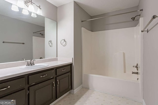 962 Taylors Farm Ct, Canton, GA 30115 - full bath with tile patterned floors, shower / washtub combination, and vanity