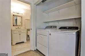 791 Wylie St SE Unit 404, Atlanta, GA 30316 - laundry room with separate washer and dryer