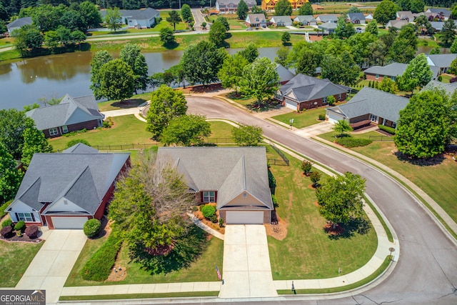 253 Lakeview Bend Cir, Jefferson, GA 30549 - aerial view of residential area featuring a large body of water