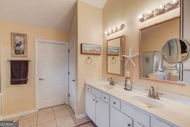 253 Lakeview Bend Cir, Jefferson, GA 30549 - full bathroom featuring tile patterned floors and double vanity