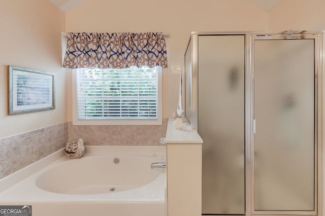 253 Lakeview Bend Cir, Jefferson, GA 30549 - bathroom featuring a shower stall and a bath