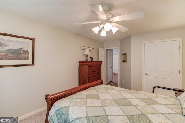 253 Lakeview Bend Cir, Jefferson, GA 30549 - bedroom featuring carpet flooring and ceiling fan