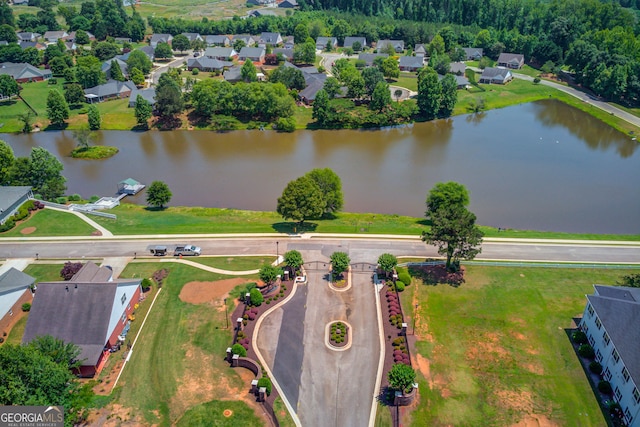 253 Lakeview Bend Cir, Jefferson, GA 30549 - aerial view of property and surrounding area featuring a large body of water and nearby suburban area
