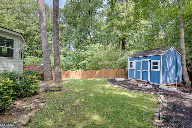 2716 Meadow Ridge Dr NW, Duluth, GA 30096 - view of yard with a shed