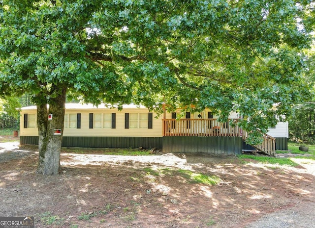 381 Jim Turner Rd, West Point, GA 31833 - view of front of property with a wooden deck