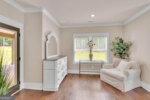35 Cornish Creek Ln, Covington, GA 30014 - living area with crown molding and wood finished floors