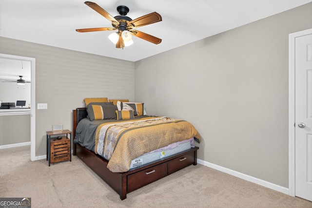 6131 Sparkling Cove Ln, Buford, GA 30518 - bedroom featuring carpet floors and a ceiling fan