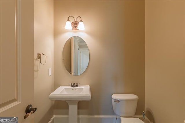 6186 Talmadge Run NW, Acworth, GA 30101 - bathroom with toilet and baseboards