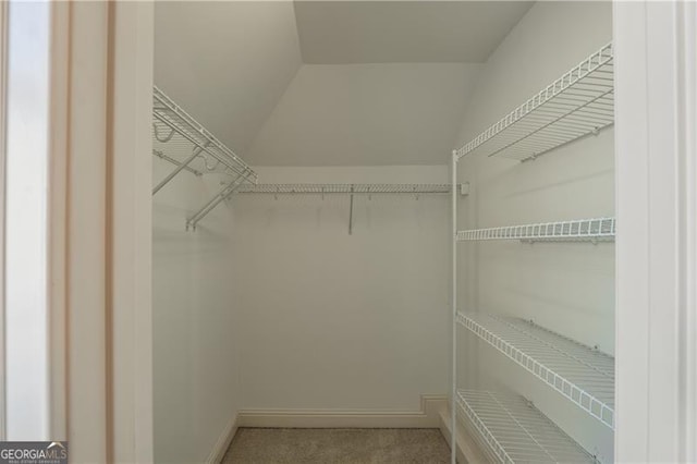 6186 Talmadge Run NW, Acworth, GA 30101 - spacious closet with carpet flooring and lofted ceiling