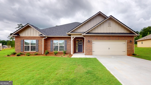 458 Southern Oaks Dr, Macon, GA 31216 - craftsman house with board and batten siding, concrete driveway, a garage, and brick siding