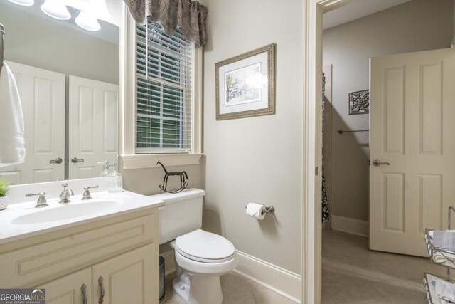 1421 Jack Malcom Rd, Madison, GA 30650 - bathroom with vanity and tile patterned flooring