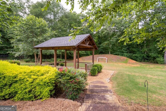 1421 Jack Malcom Rd, Madison, GA 30650 - view of home's community featuring a gazebo and a lawn