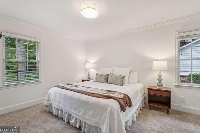 1501 Memory Ln SE, Smyrna, GA 30080 - bedroom with multiple windows, carpet flooring, and ornamental molding