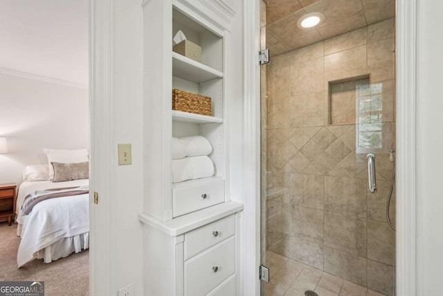 1501 Memory Ln SE, Smyrna, GA 30080 - full bathroom featuring a shower stall, built in features, and connected bathroom