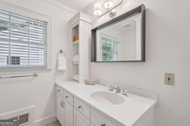 1501 Memory Ln SE, Smyrna, GA 30080 - bathroom featuring vanity and crown molding