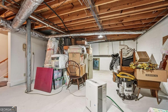 1501 Memory Ln SE, Smyrna, GA 30080 - unfinished basement with stairway