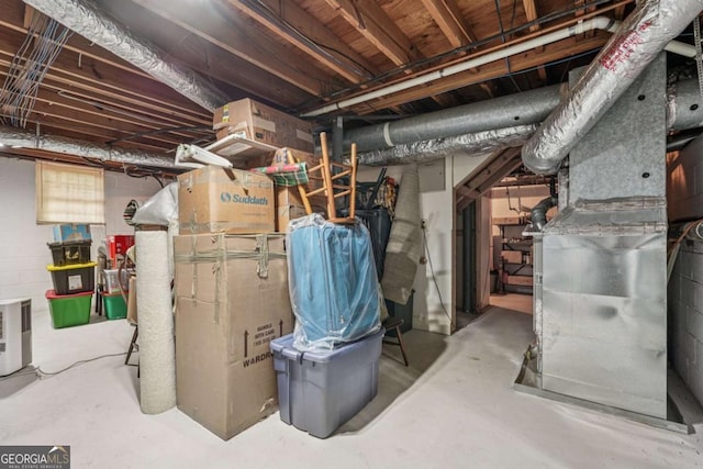 1501 Memory Ln SE, Smyrna, GA 30080 - unfinished below grade area featuring heating unit